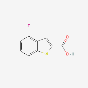 4-Fluorobenzo[b]thiophene-2-carboxylic acid chemical structure (CAS 310466-37-6)