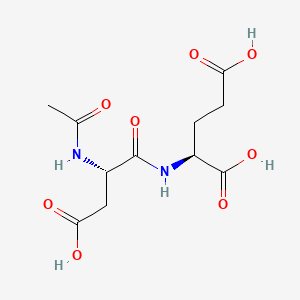 (S)-2-((S)-2-Acetamido-3-carboxypropanamido)pentanedioic acid chemical structure (CAS 3106-85-2)