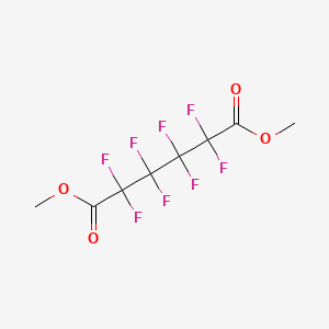 Dimethyl 2,2,3,3,4,4,5,5-octafluorohexanedioate chemical structure (CAS 3107-98-0)