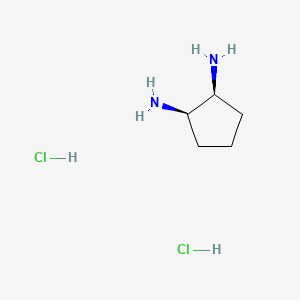 cis-Cyclopentane-1,2-diamine dihydrochloride chemical structure (CAS 310872-08-3)