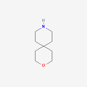 3-Oxa-9-azaspiro[5.5]undecane chemical structure (CAS 311-21-7)