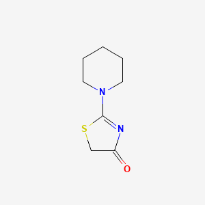 2-(Piperidin-1-yl)thiazol-4(5H)-one chemical structure (CAS 31101-37-8)
