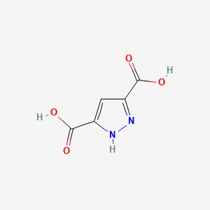 1H-Pyrazole-3,5-dicarboxylic acid chemical structure (CAS 3112-31-0)