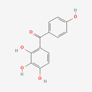 (4-Hydroxyphenyl)(2,3,4-trihydroxyphenyl)methanone chemical structure (CAS 31127-54-5)