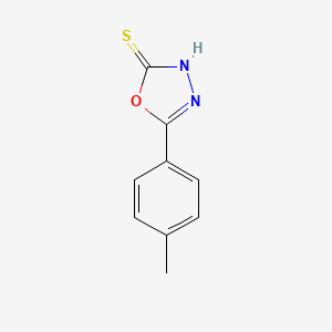 5-(p-Tolyl)-1,3,4-oxadiazole-2(3H)-thione chemical structure (CAS 31130-15-1)