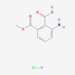 2-Amino-6-(methoxycarbonyl)benzoic acid hydrochloride chemical structure (CAS 311310-97-1)