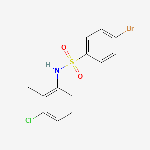 4-Bromo-N-(3-chloro-2-methylphenyl)benzenesulfonamide chemical structure (CAS 311328-85-5)
