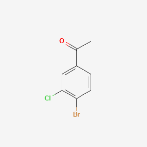 1-(4-Bromo-3-chlorophenyl)ethanone chemical structure (CAS 3114-31-6)