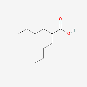 2-Butylhexanoic acid chemical structure (CAS 3115-28-4)