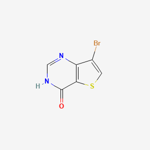 7-Bromothieno[3,2-d]pyrimidin-4(3H)-one chemical structure (CAS 31169-25-2)