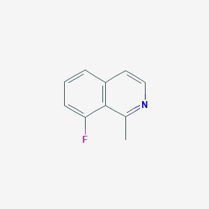 8-Fluoro-1-methylisoquinoline chemical structure (CAS 31181-27-8)