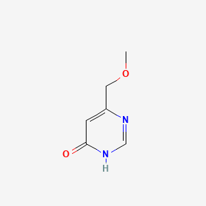 6-(Methoxymethyl)pyrimidin-4-ol chemical structure (CAS 3122-78-9)