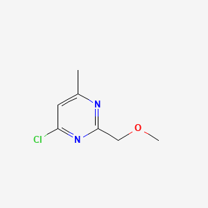 4-Chloro-2-(methoxymethyl)-6-methylpyrimidine chemical structure (CAS 3122-80-3)