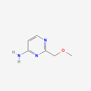 4-Amino-2-(methoxymethyl)pyrimidine chemical structure (CAS 3122-85-8)