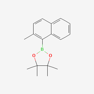 4,4,5,5-Tetramethyl-2-(2-methylnaphthalen-1-yl)-1,3,2-dioxaborolane chemical structure (CAS 312303-48-3)