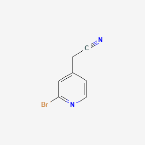 2-(2-Bromopyridin-4-yl)acetonitrile chemical structure (CAS 312325-74-9)