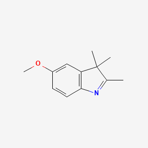 5-Methoxy-2,3,3-trimethyl-3H-indole chemical structure (CAS 31241-19-7)