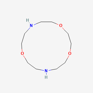 1,4,10-Trioxa-7,13-diazacyclopentadecane chemical structure (CAS 31249-95-3)