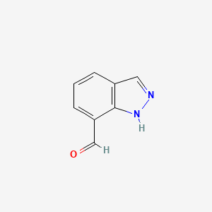 1H-Indazole-7-carbaldehyde chemical structure (CAS 312746-72-8)