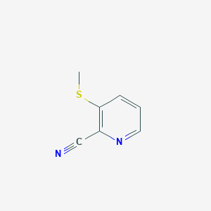 3-(Methylthio)picolinonitrile chemical structure (CAS 312904-91-9)
