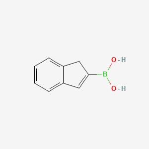 (1H-Inden-2-yl)boronic acid chemical structure (CAS 312968-21-1)