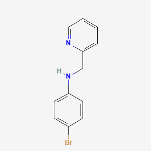 4-Bromo-N-(pyridin-2-ylmethyl)aniline chemical structure (CAS 31309-57-6)