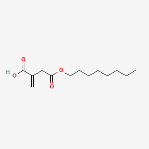 2-Methylene-4-(octyloxy)-4-oxobutanoic acid chemical structure (CAS 3133-16-2)