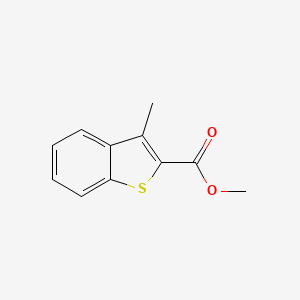 Methyl 3-methylbenzo[b]thiophene-2-carboxylate chemical structure (CAS 3133-81-1)