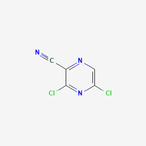 3,5-Dichloropyrazine-2-carbonitrile chemical structure (CAS 313339-92-3)