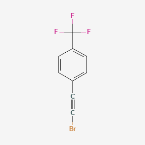 1-(Bromoethynyl)-4-(trifluoromethyl)benzene chemical structure (CAS 313343-88-3)
