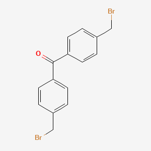 Bis(4-(bromomethyl)phenyl)methanone chemical structure (CAS 31352-40-6)