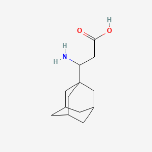 3-(Adamantan-1-yl)-3-aminopropanoic acid chemical structure (CAS 313534-73-5)
