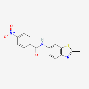 N-(2-Methylbenzo[d]thiazol-6-yl)-4-nitrobenzamide chemical structure (CAS 313535-68-1)