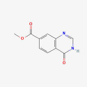 Methyl 4-oxo-3,4-dihydroquinazoline-7-carboxylate chemical structure (CAS 313535-84-1)