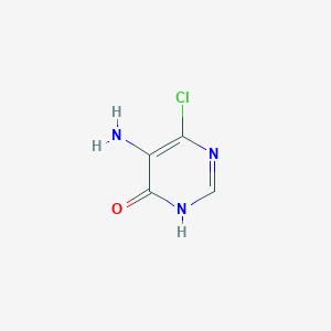 5-Amino-6-chloropyrimidin-4(1H)-one chemical structure (CAS 3137-60-8)
