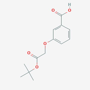 3-(2-(tert-Butoxy)-2-oxoethoxy)benzoic acid chemical structure (CAS 313709-63-6)