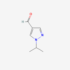 1-Isopropyl-1H-pyrazole-4-carbaldehyde chemical structure (CAS 313735-67-0)