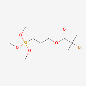 3-(Trimethoxysilyl)propyl 2-bromo-2-methylpropanoate chemical structure (CAS 314021-97-1)