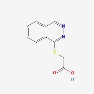 2-(Phthalazin-1-ylthio)acetic acid chemical structure (CAS 314027-92-4)