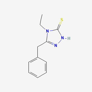 5-Benzyl-4-ethyl-4H-1,2,4-triazole-3-thiol chemical structure (CAS 31405-22-8)
