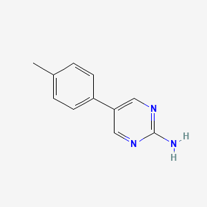 5-(p-Tolyl)pyrimidin-2-amine chemical structure (CAS 31408-17-0)