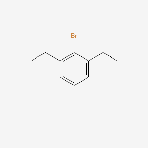 2-Bromo-1,3-diethyl-5-methylbenzene chemical structure (CAS 314084-61-2)