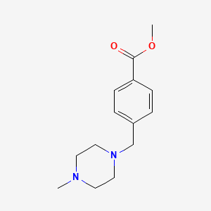 Methyl 4-((4-methylpiperazin-1-yl)methyl)benzoate chemical structure (CAS 314268-40-1)