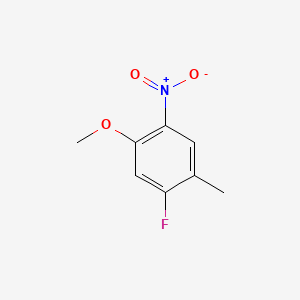1-Fluoro-5-methoxy-2-methyl-4-nitrobenzene chemical structure (CAS 314298-13-0)