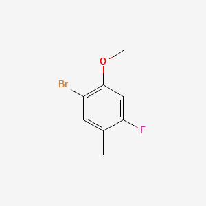 1-Bromo-4-fluoro-2-methoxy-5-methylbenzene chemical structure (CAS 314298-15-2)