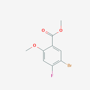 Methyl 5-bromo-4-fluoro-2-methoxybenzoate chemical structure (CAS 314298-22-1)