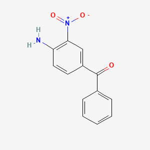 (4-Amino-3-nitrophenyl)(phenyl)methanone chemical structure (CAS 31431-19-3)