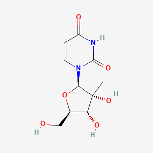 1-((2R,3R,4R,5R)-3,4-Dihydroxy-5-(hydroxymethyl)-3-methyltetrahydrofuran-2-yl)pyrimidine-2,4(1H,3H)-dione chemical structure (CAS 31448-54-1)