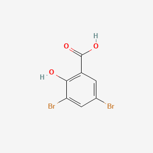 3,5-Dibromo-2-hydroxybenzoic acid chemical structure (CAS 3147-55-5)