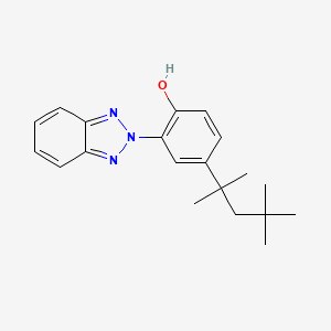 2-(2H-Benzo[d][1,2,3]triazol-2-yl)-4-(2,4,4-trimethylpentan-2-yl)phenol chemical structure (CAS 3147-75-9)